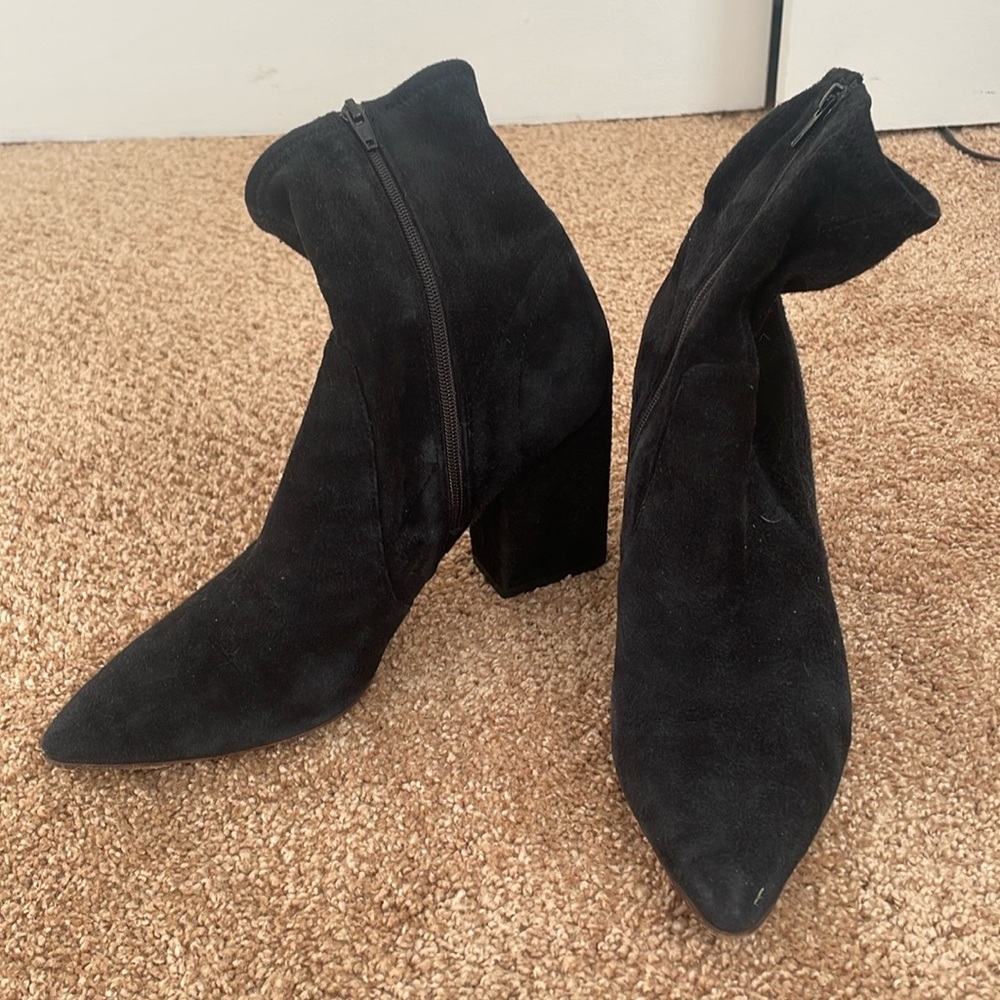 Loeffler Randall suede sock boot